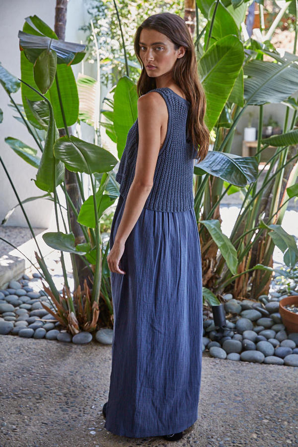Navy Knit Braylee Sweater Dress