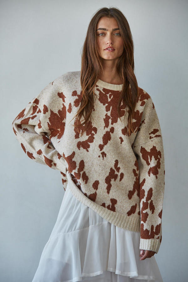 Cow Knit Sweater