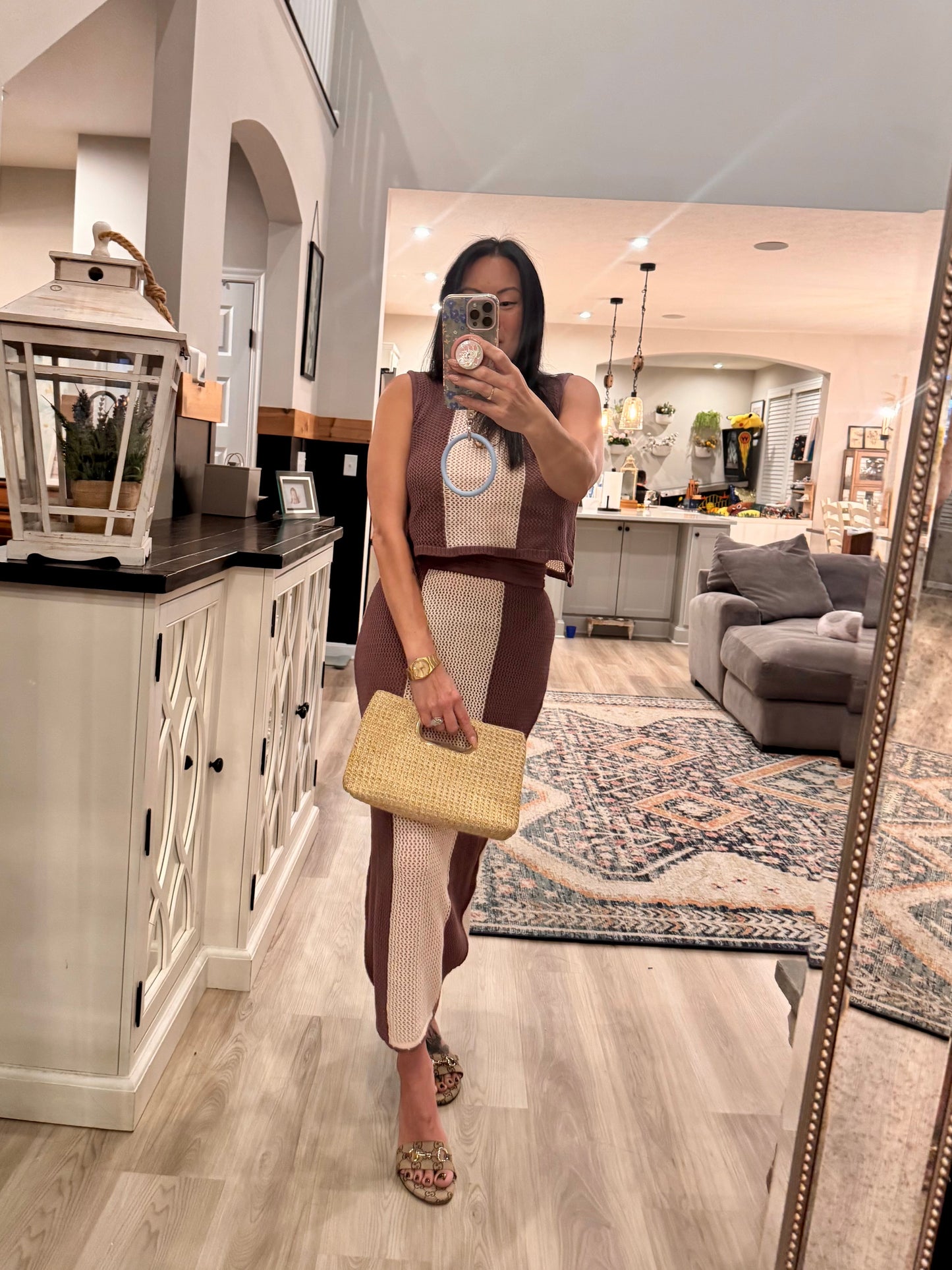 Knit Cotton Crochet See Through
Scoop Sleeveless Top