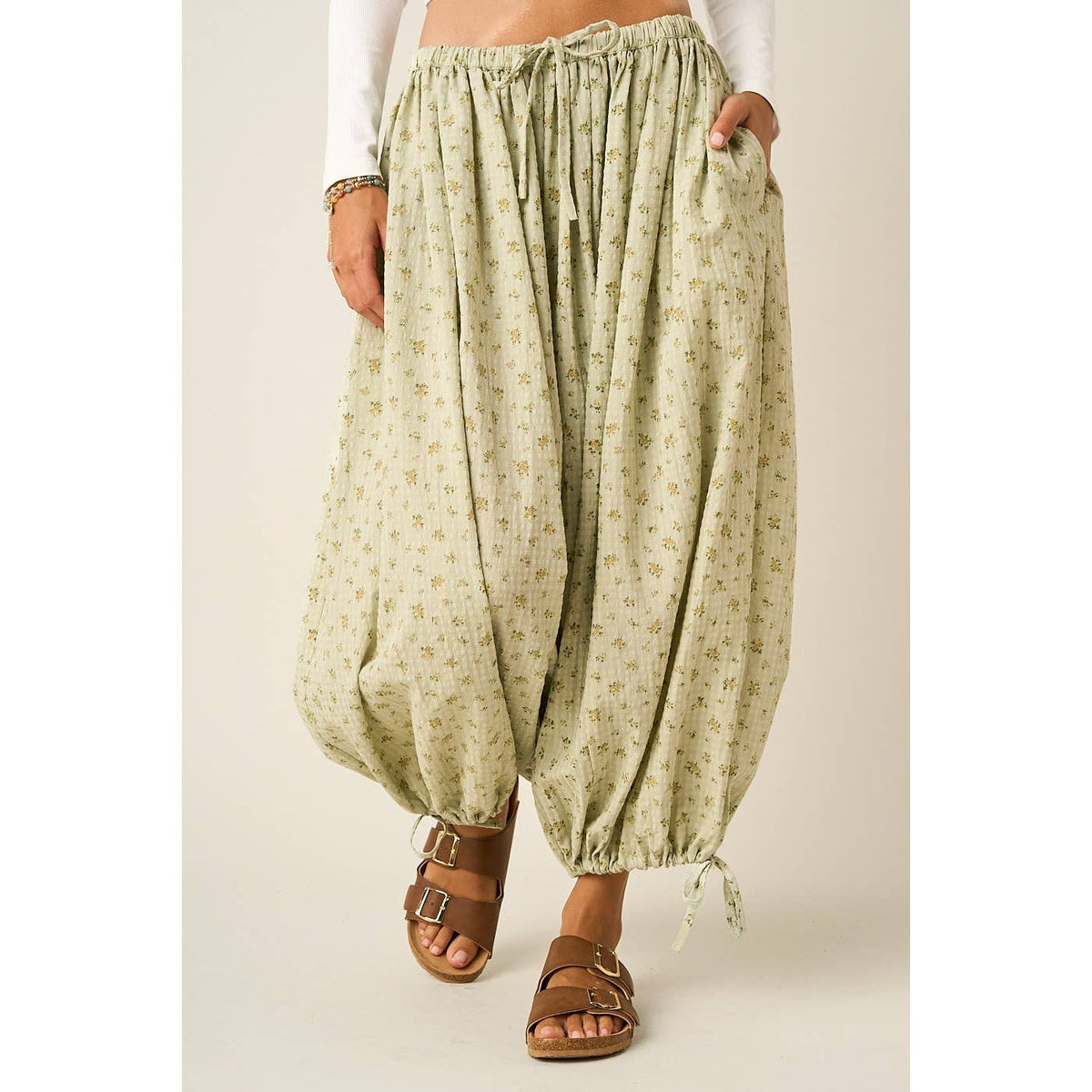 DITSY FLORAL BOHO BALLOON PANTS