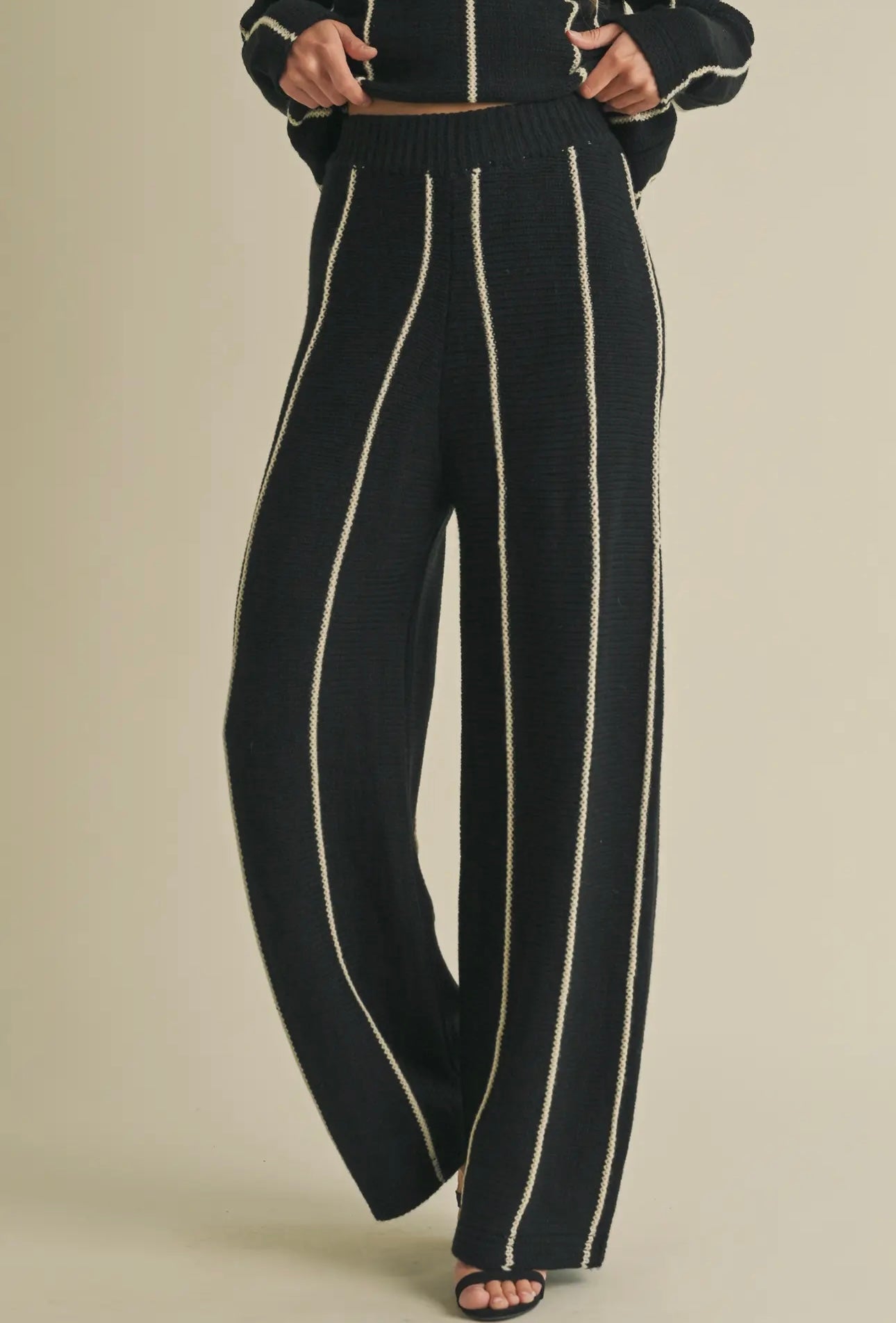 Luxe Wide-Leg Knit Pants