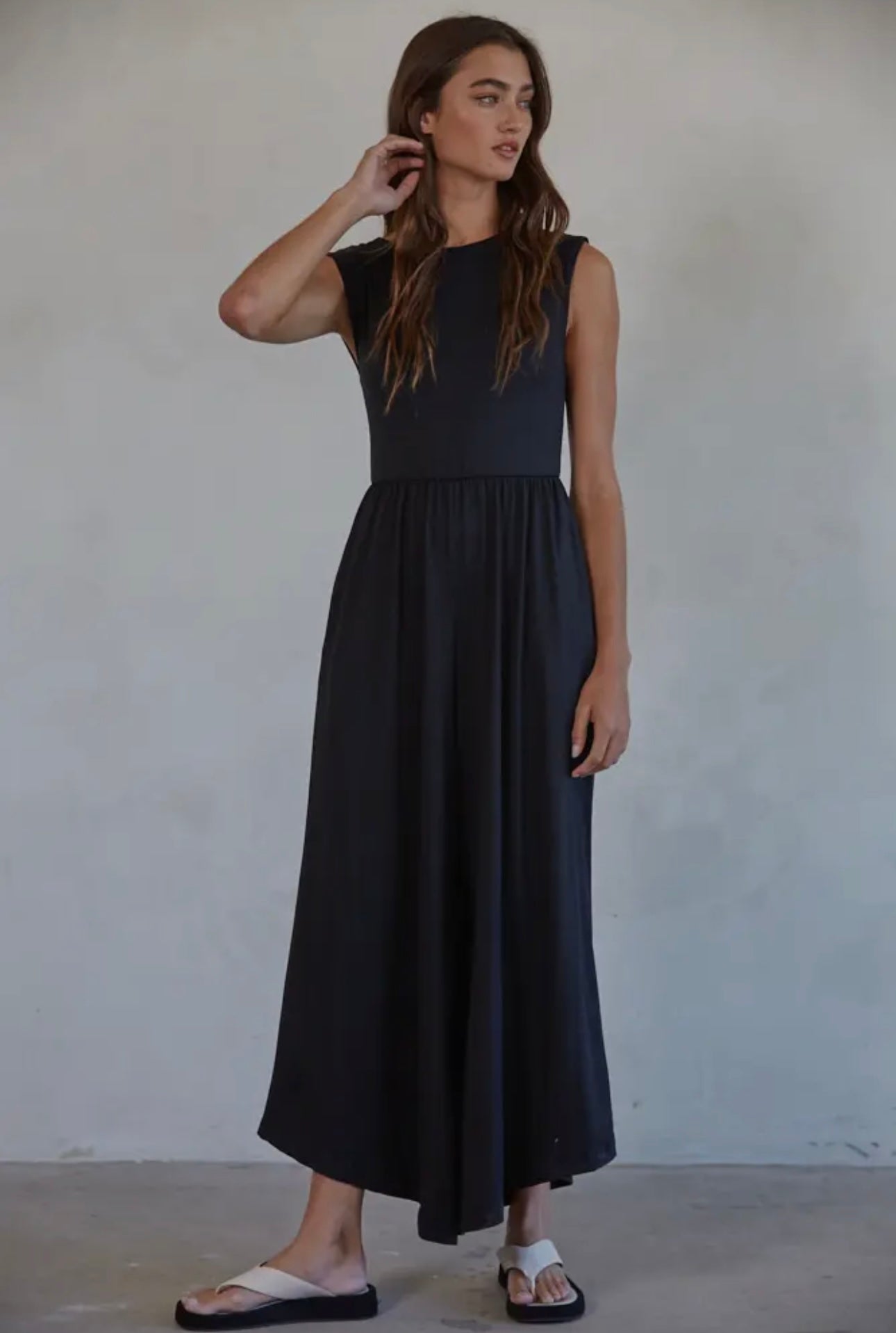 Open back Wide Leg Jumpsuit