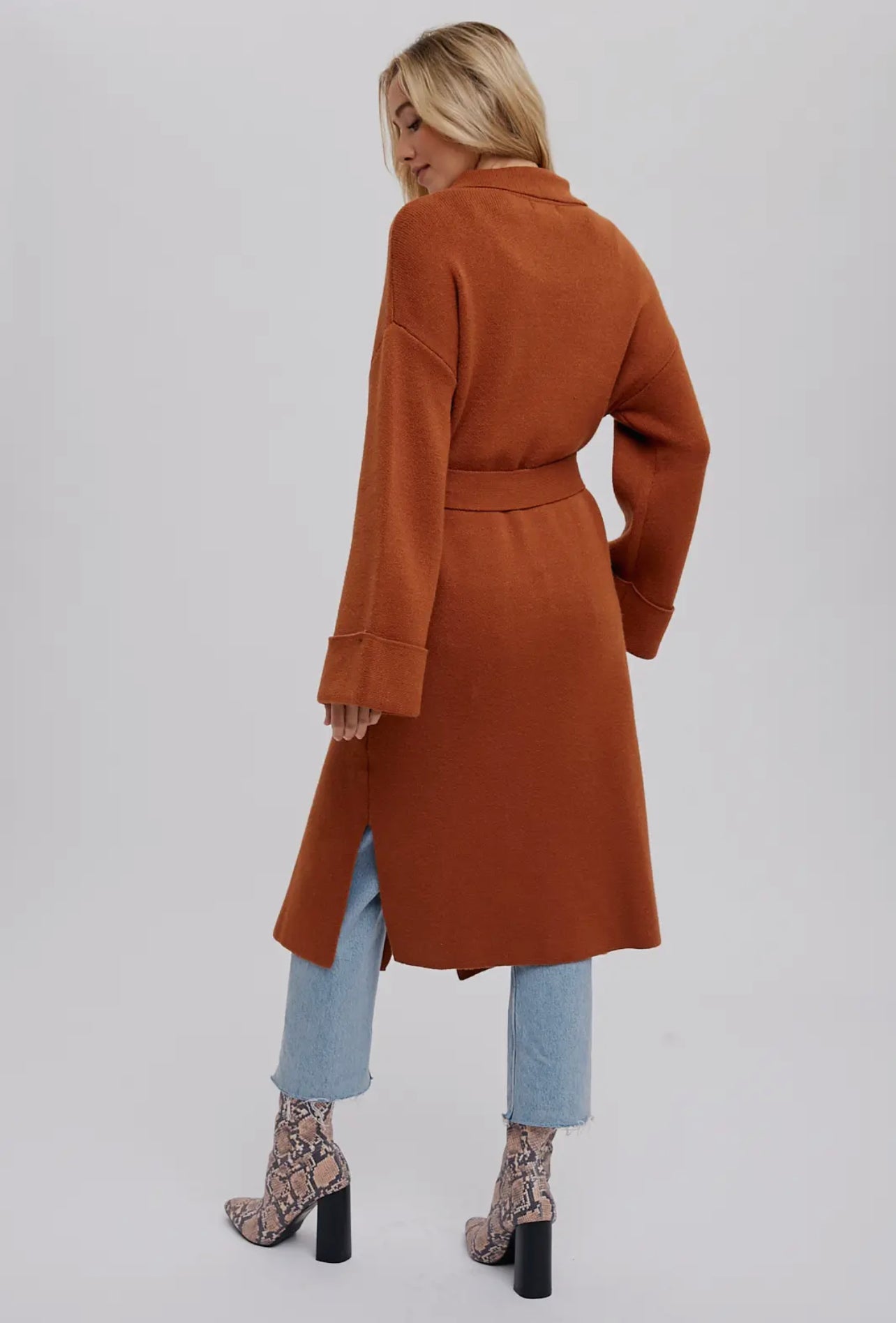 Effortless Knitted Trench Coat image 1