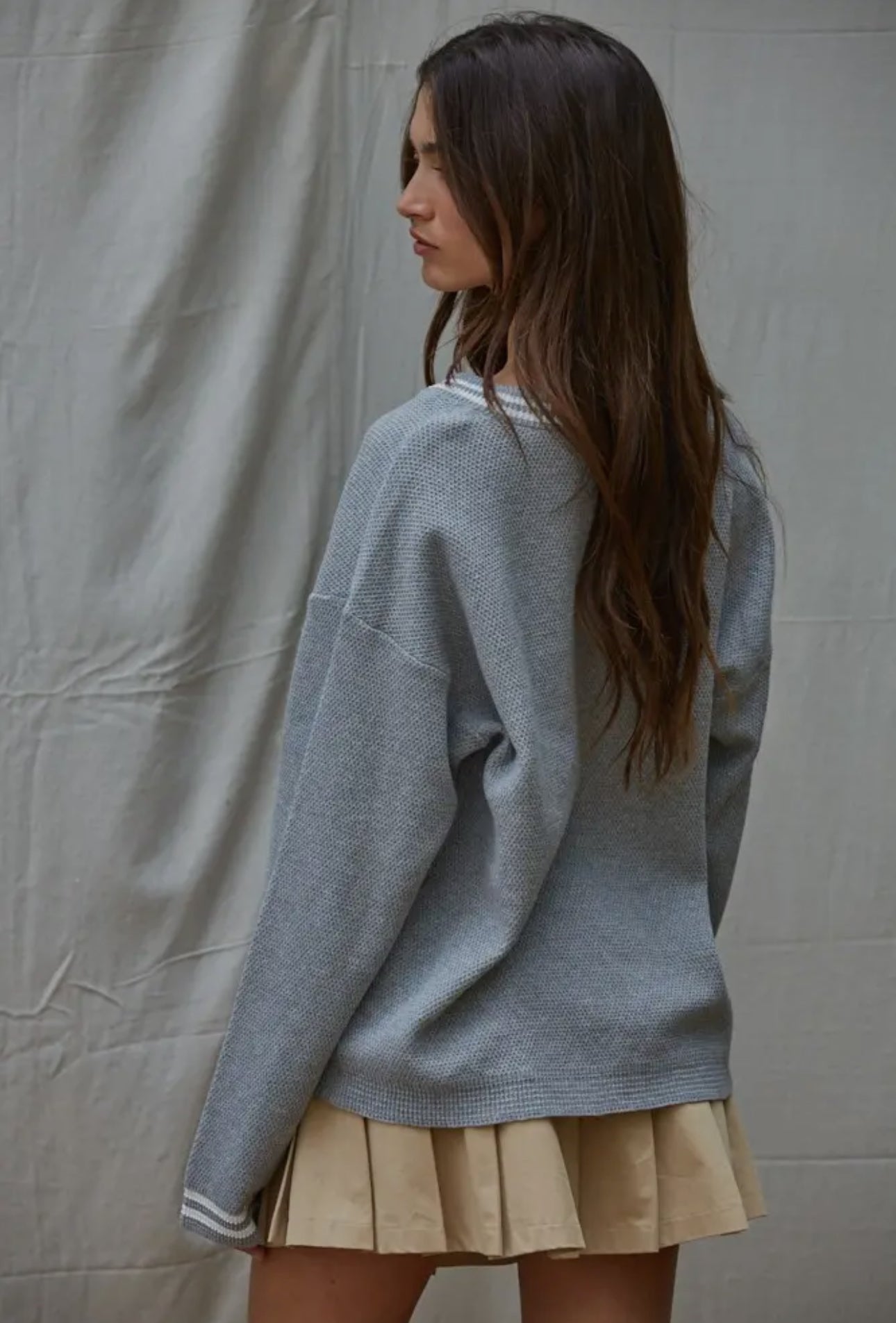 Knit Varsity Cardigan