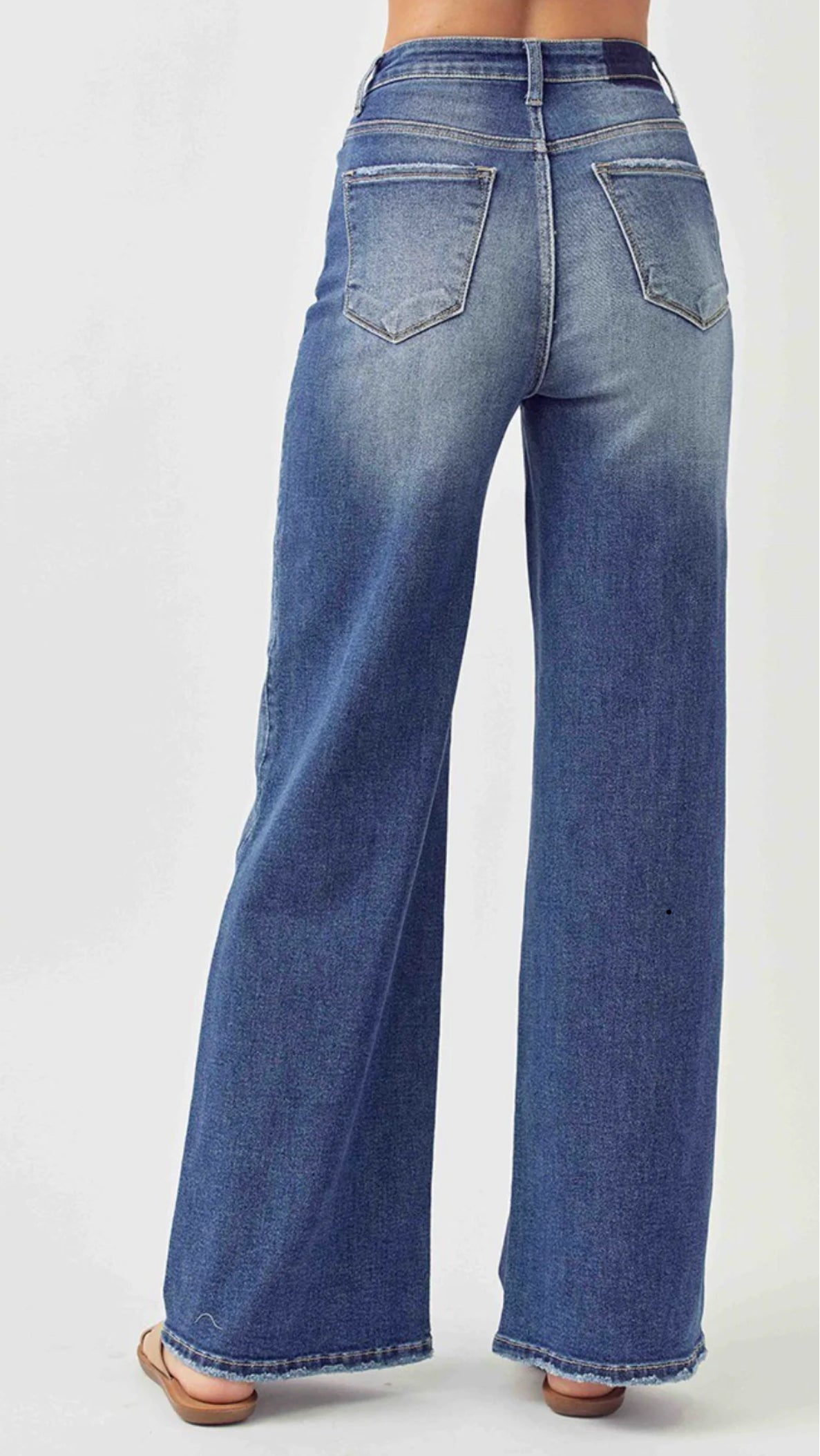 Risen High-Rise Wide Leg Jeans image 2