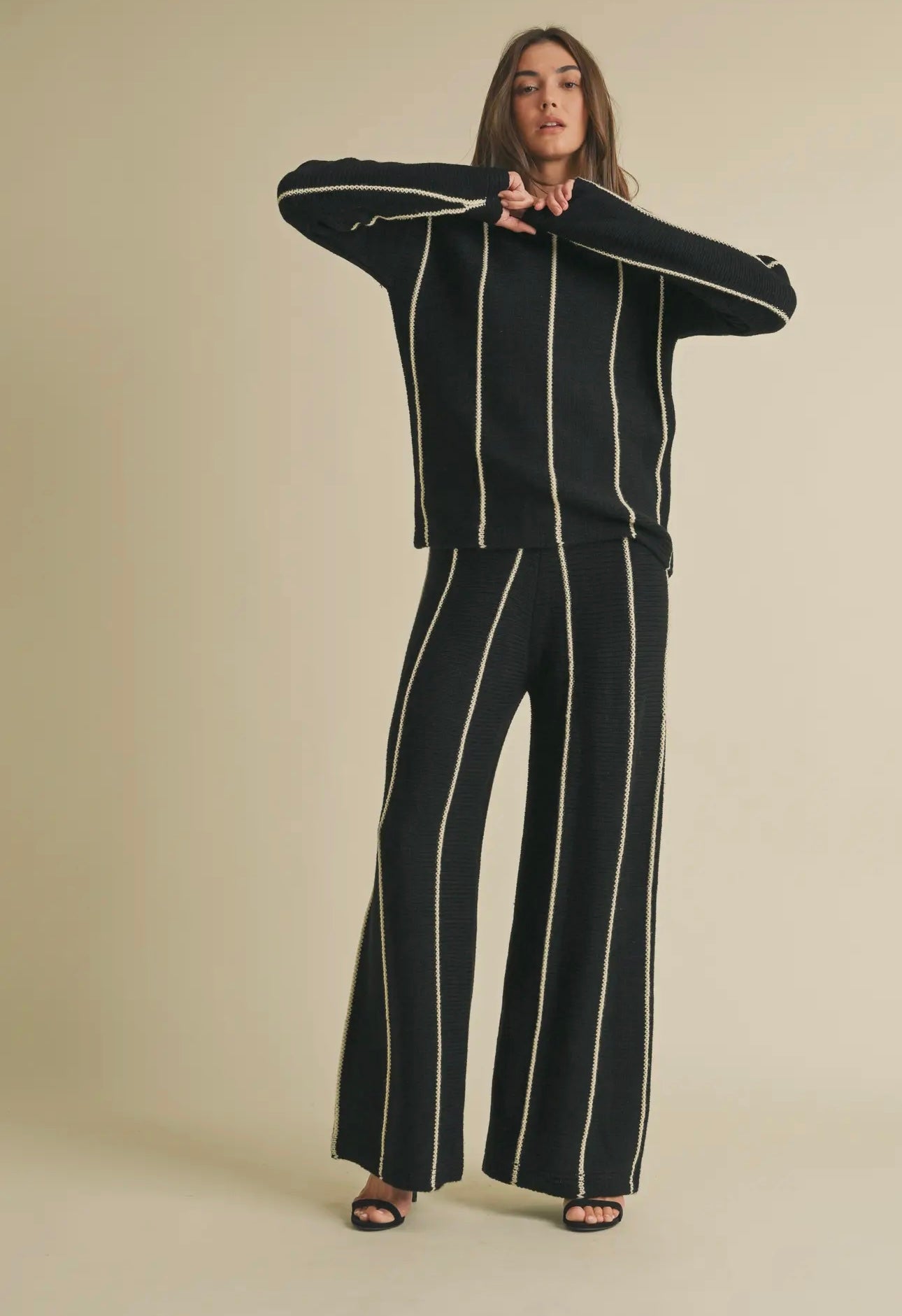 Luxe Wide-Leg Knit Pants