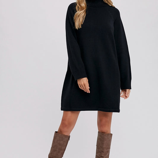 Cozy Turtleneck Sweater Dress