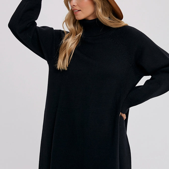 Cozy Turtleneck Sweater Dress