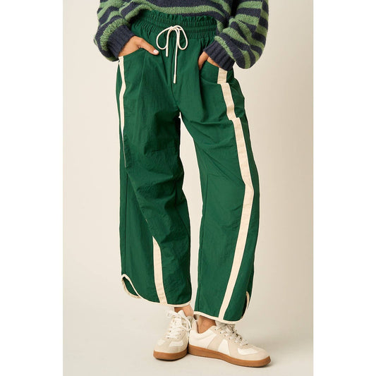 Off-Duty Stripe Barrel Pants