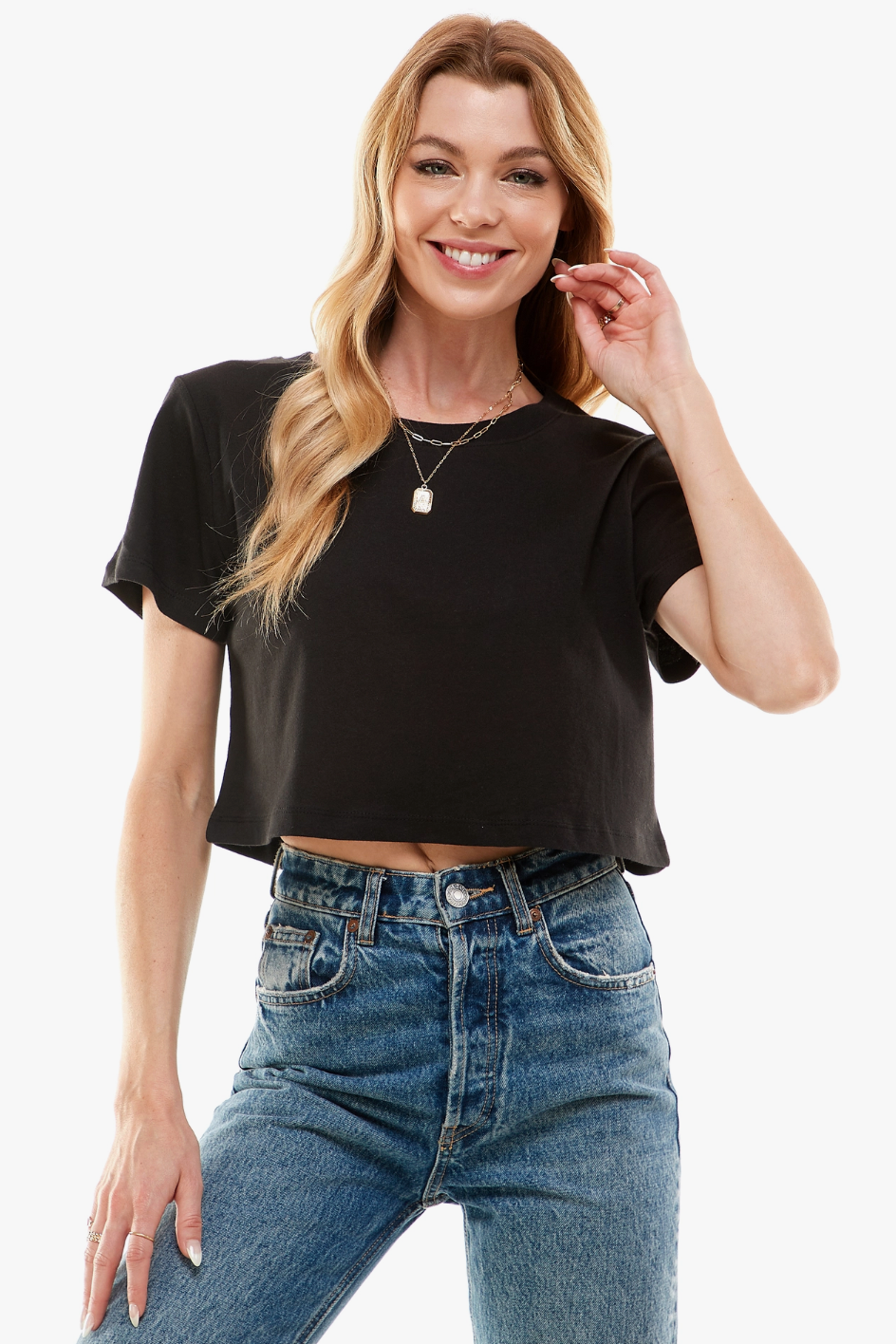 Premium Cotton Boxy Crop Top image 3