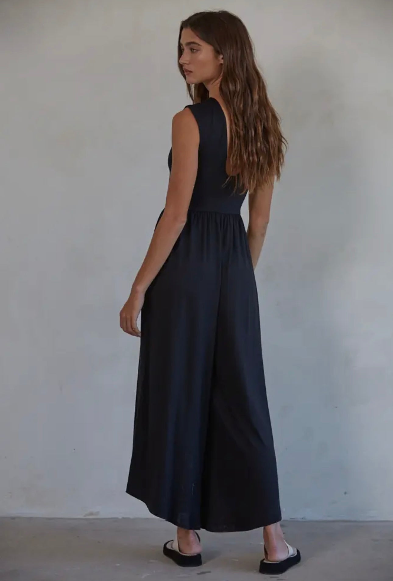Open back Wide Leg Jumpsuit