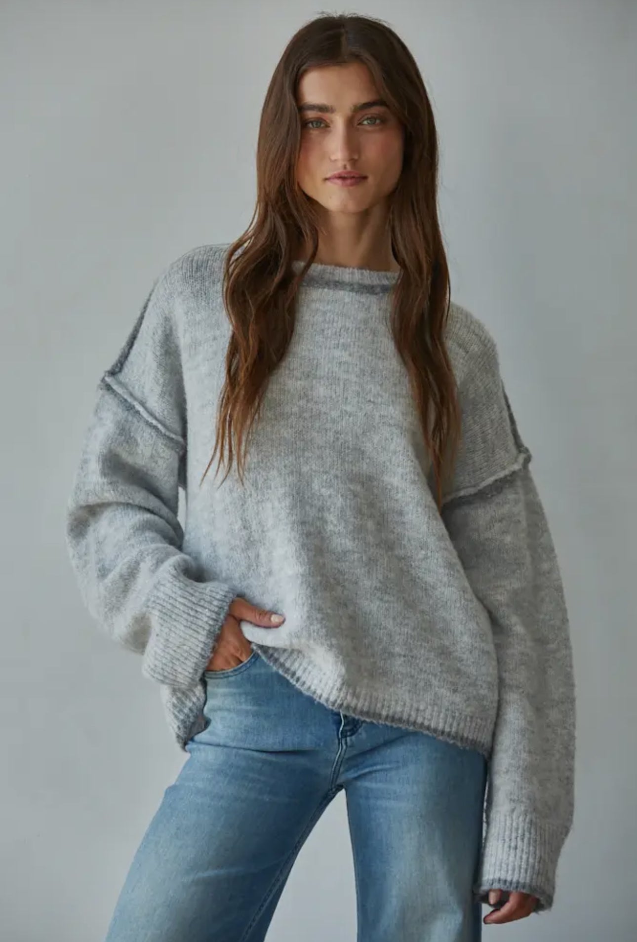 Grey Knit Sweater