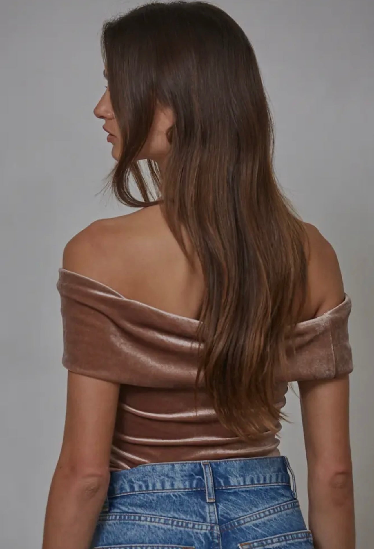 Velvet Foldover Bodysuit