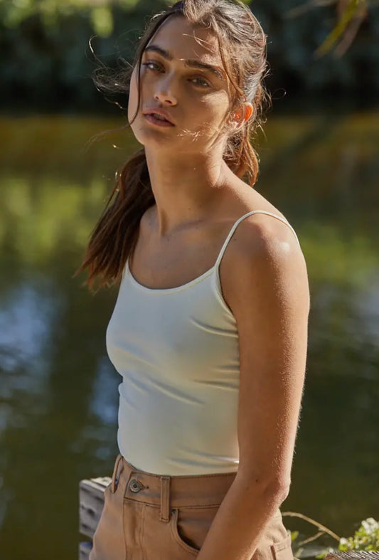 Ivory Basic Full Length Cami