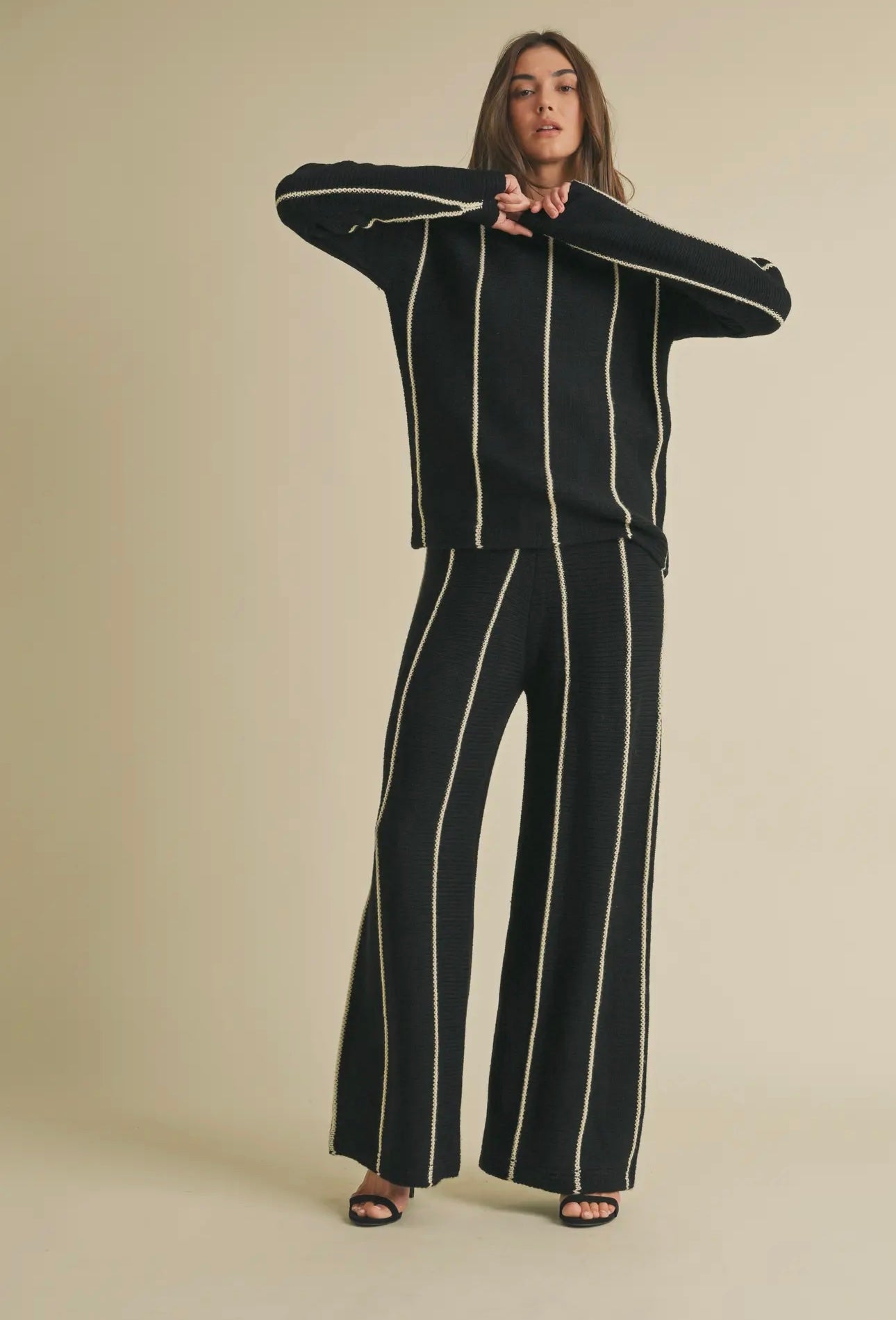 Luxe Stripe Knit Sweater