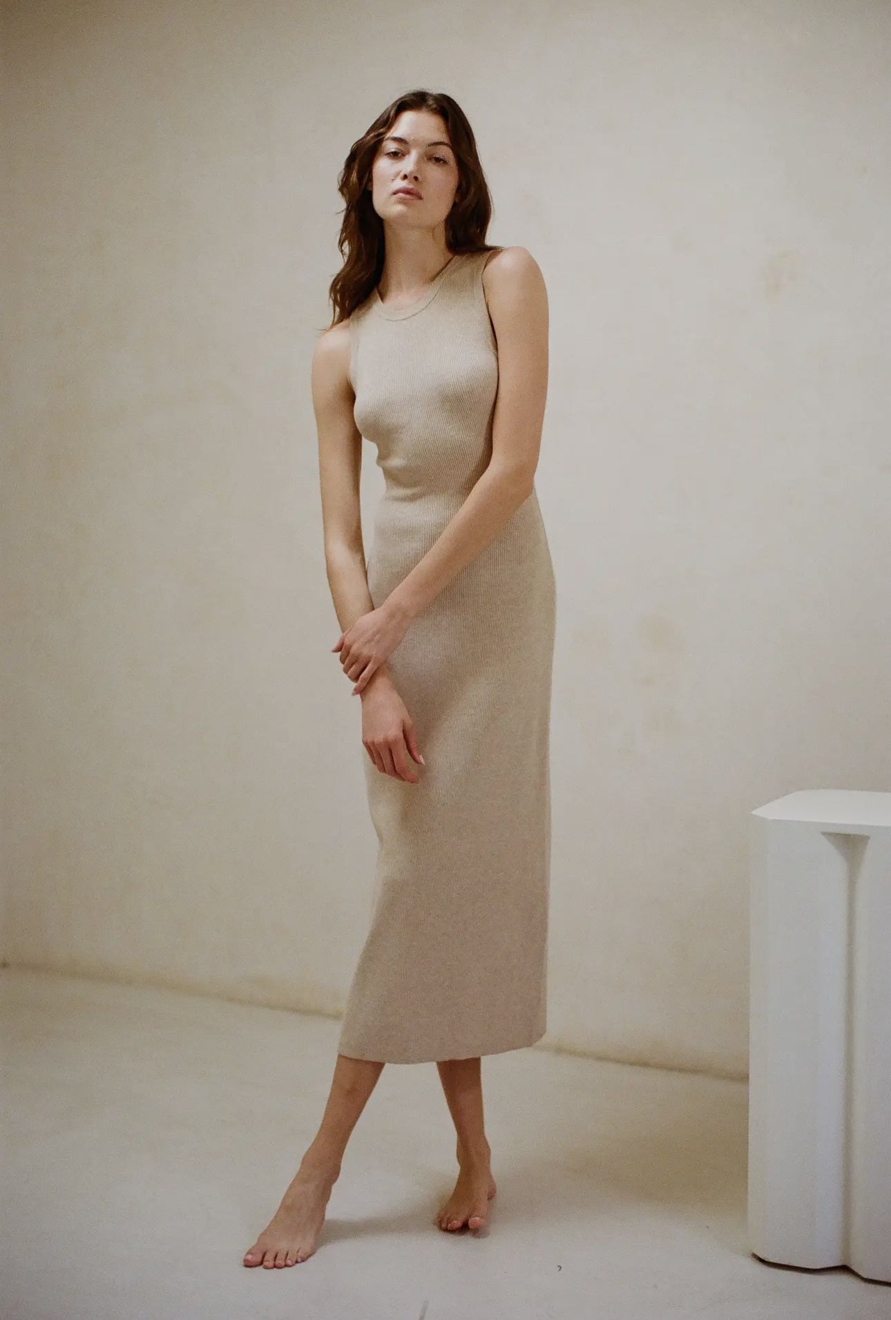 PLBD- (Perfect Little Beige Dress)