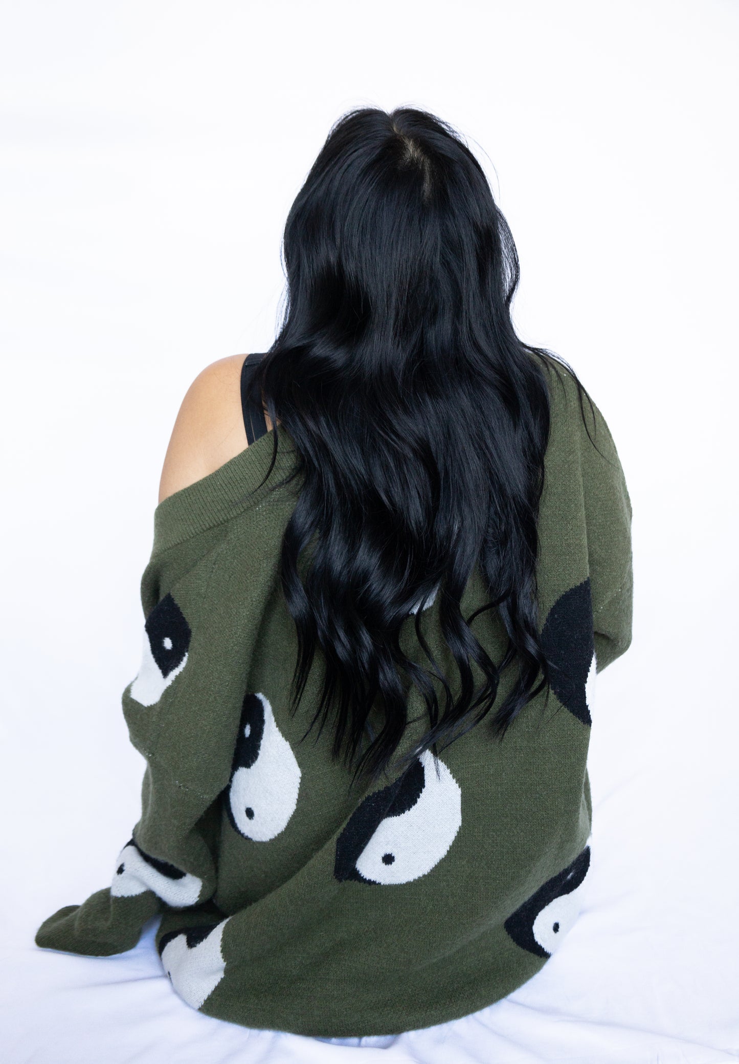 Yin Yang Oversized Cardigan