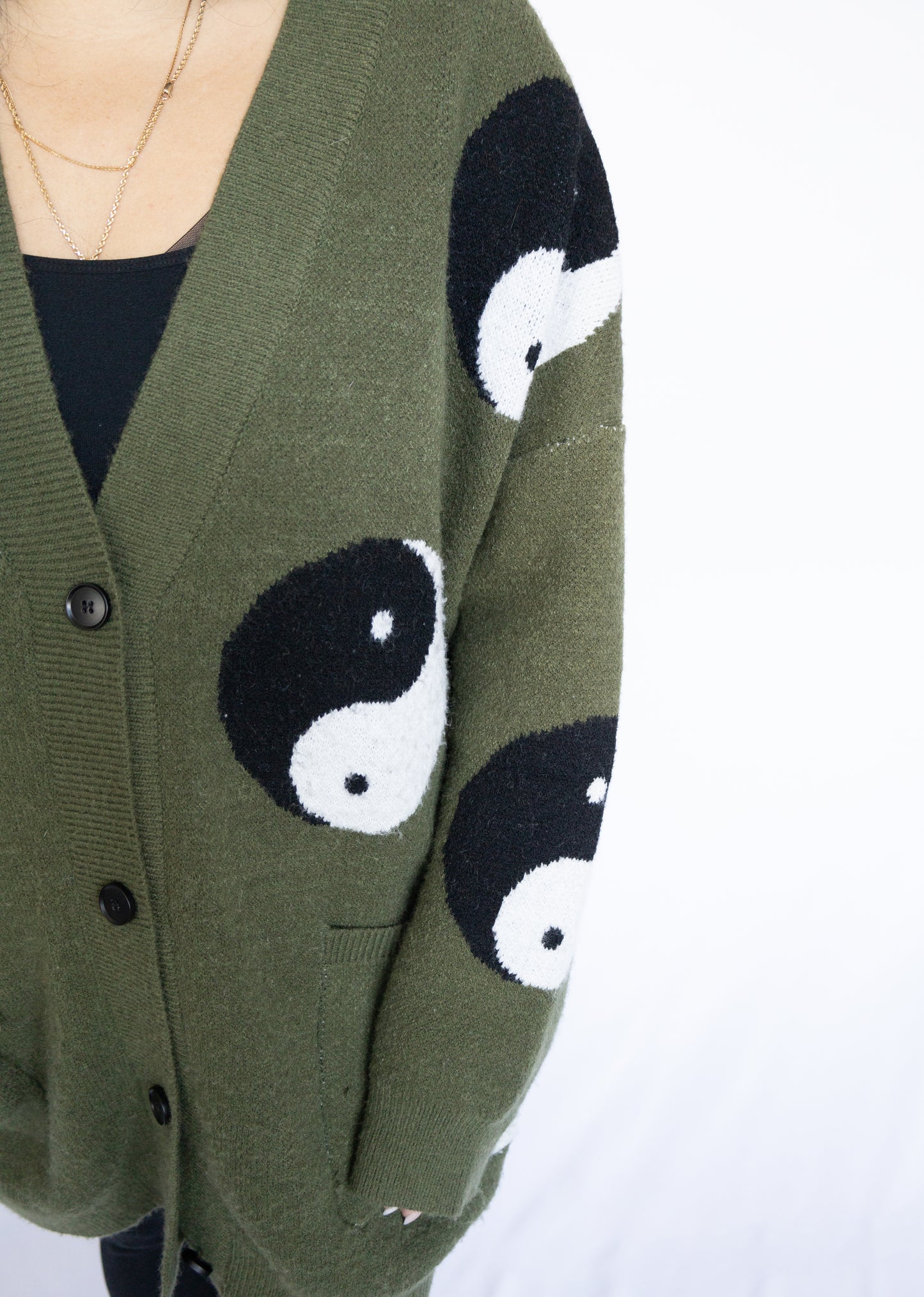 Yin Yang Oversized Cardigan