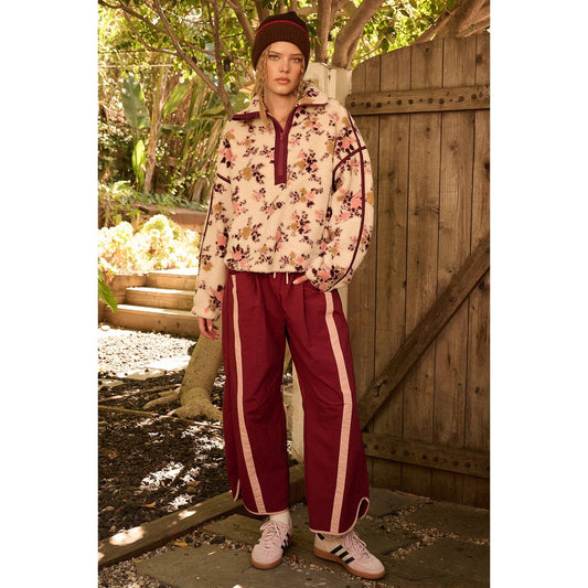 Off-Duty Stripe Barrel Pants