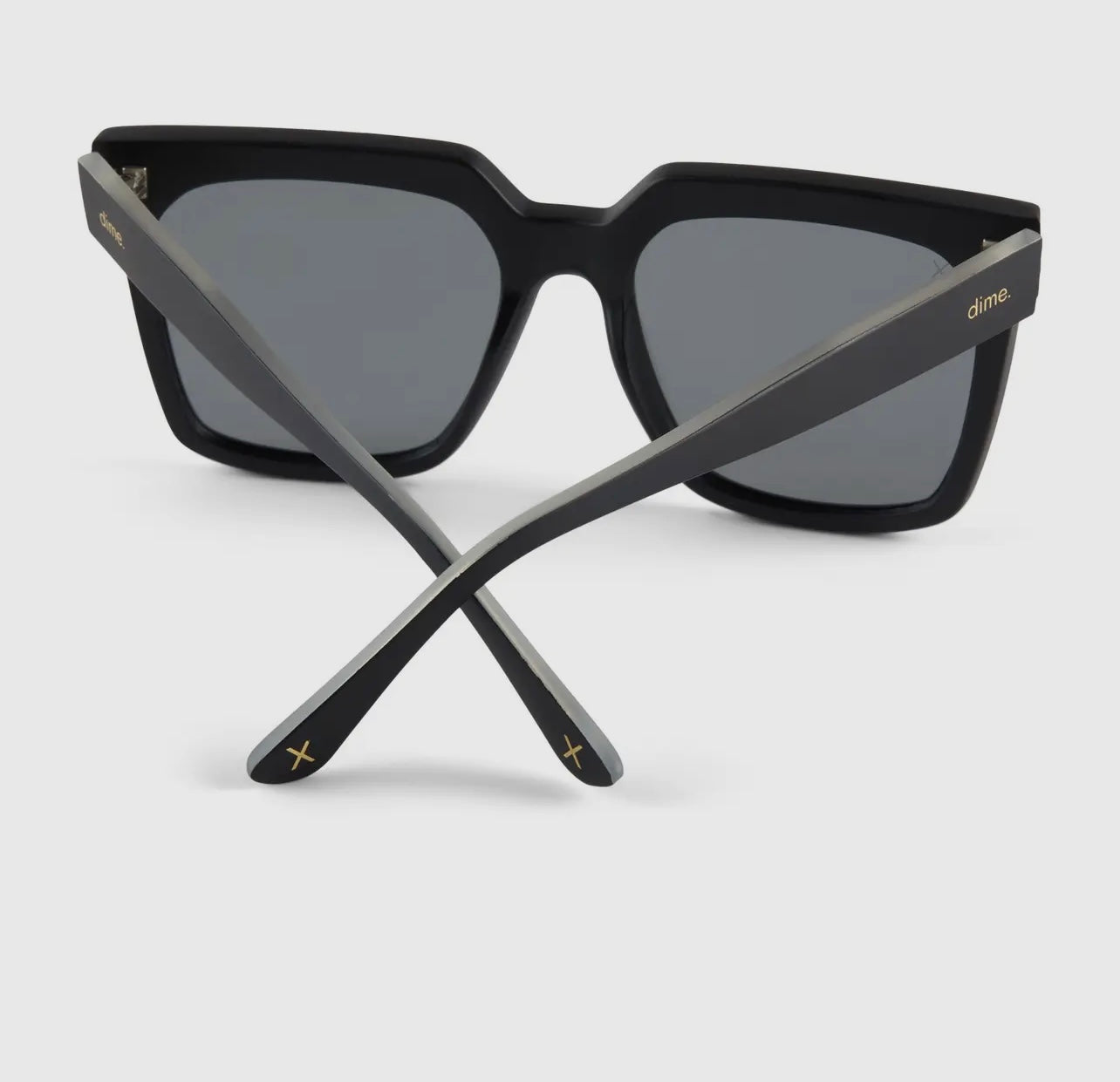 Topanga - Matte Black Silver Mirror Square Sunglasses image 3