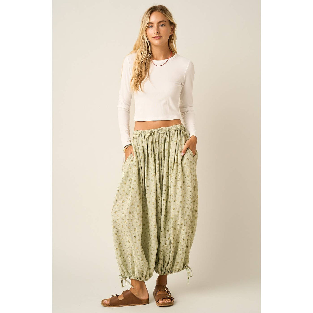 DITSY FLORAL BOHO BALLOON PANTS